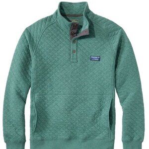 LL Bean Quilted Quarter Button Sweater